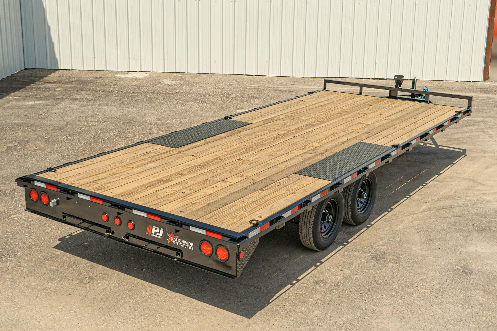 PJ Trailers 20'x101" Med. Duty 6" Channel Deckover Flatbed Trailer (L6)