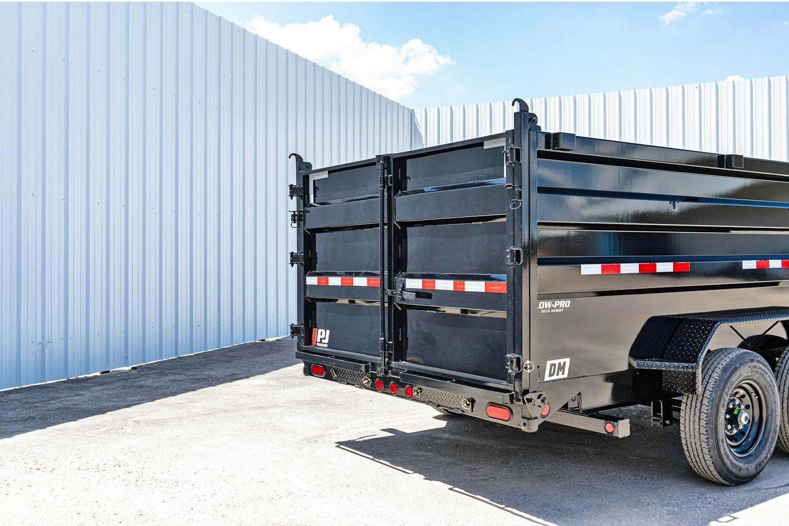 PJ Trailers 16'x83" Low Pro High Side Dump Trailer w/ 4' Sides (DM)