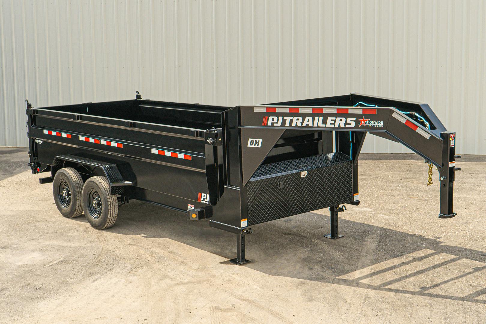 PJ Trailers 16'x83" Low Pro High Side Dump Trailer w/ 3' Sides (DM)