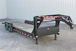 PJ Trailers 24'x82" Gooseneck 6" Channel Equipment Gravity Tilt Trailer (T6) Stock #90863 - Thumbnail 2