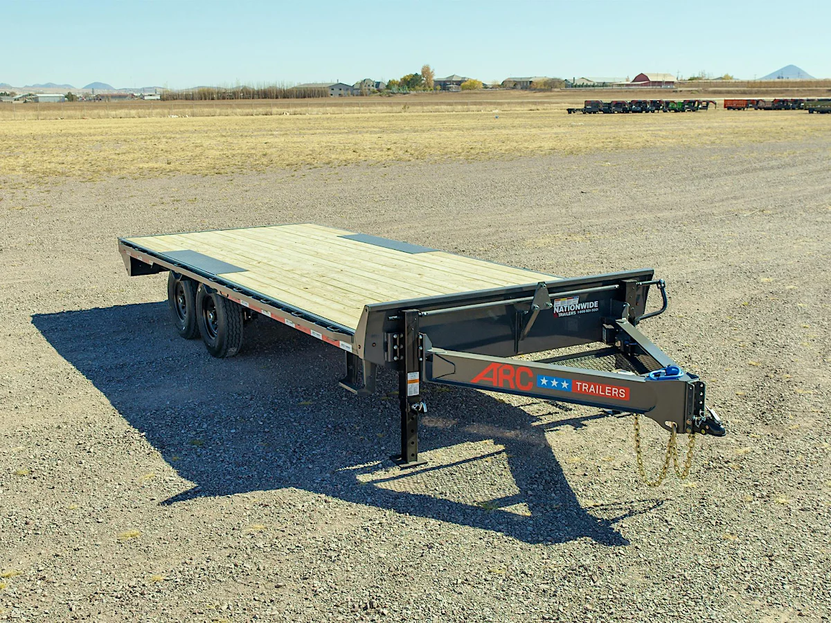 ARC Trailers 20 ft · 102 in deck · 14K GVWR · dual jacks - Stock #90617 - Image 1 of 8 ARC Trailers 20 ft · 102 in deck · 14K GVWR · dual jacks - Stock #90617 - Image 1 of 8