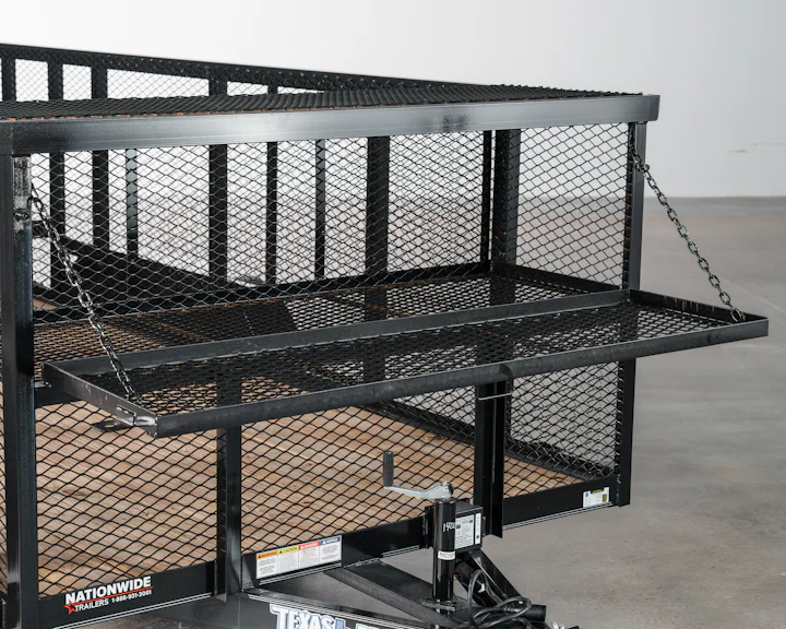 Texas Bragg Landscape Trailer with 4 ft Sides, studio view 7