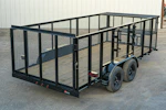 Texas Bragg 16'x83" Landscape Trailer w/ 4' Sides & 4' Gate (L2) Stock #90138 - Thumbnail 2