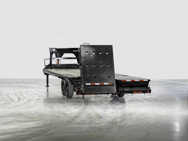 PJ Trailers Low-Pro Flatdeck With 7K Singles, studio view 2