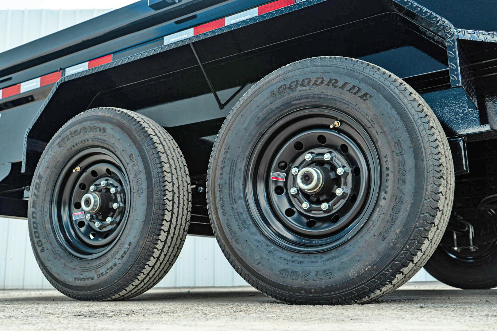PJ Trailers 14'x83" Low Pro Dump Trailer w/ 2' Sides (DL)