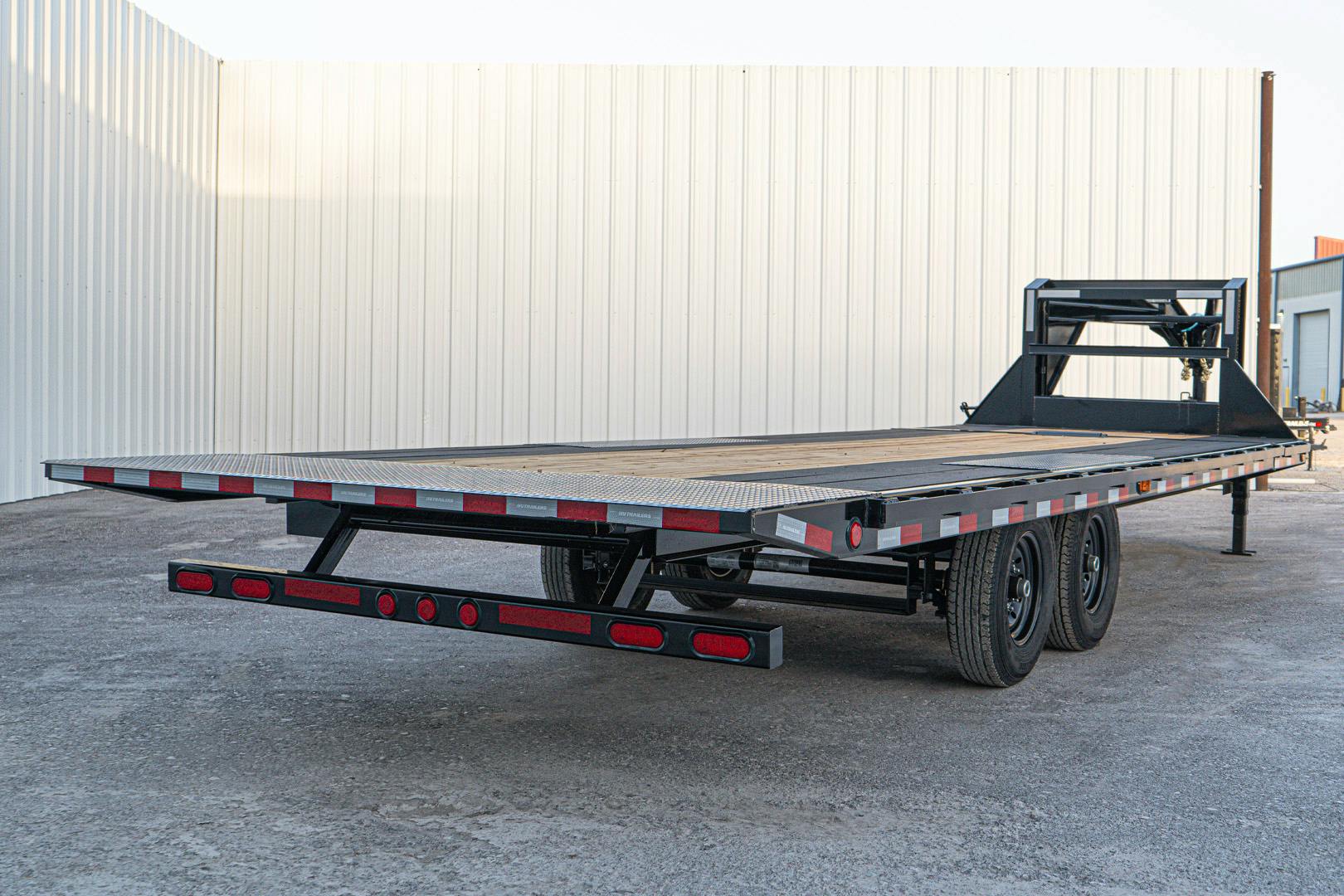 PJ Trailers 26'x102" Gooseneck Deckover Power Tilt Trailer (T8)