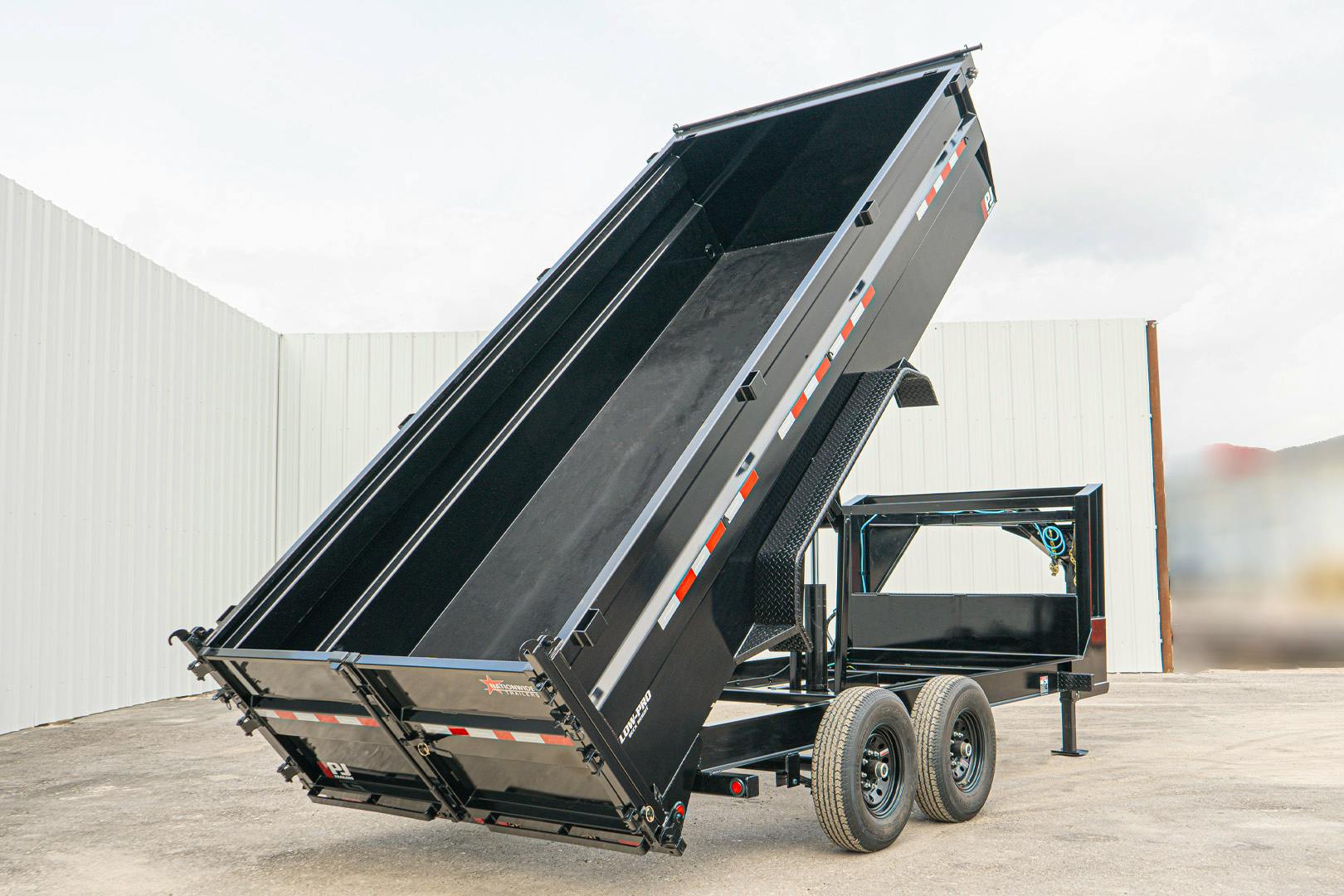 PJ Trailers 16'x83" Low Pro High Side Dump Trailer w/ 3' Sides (DM)