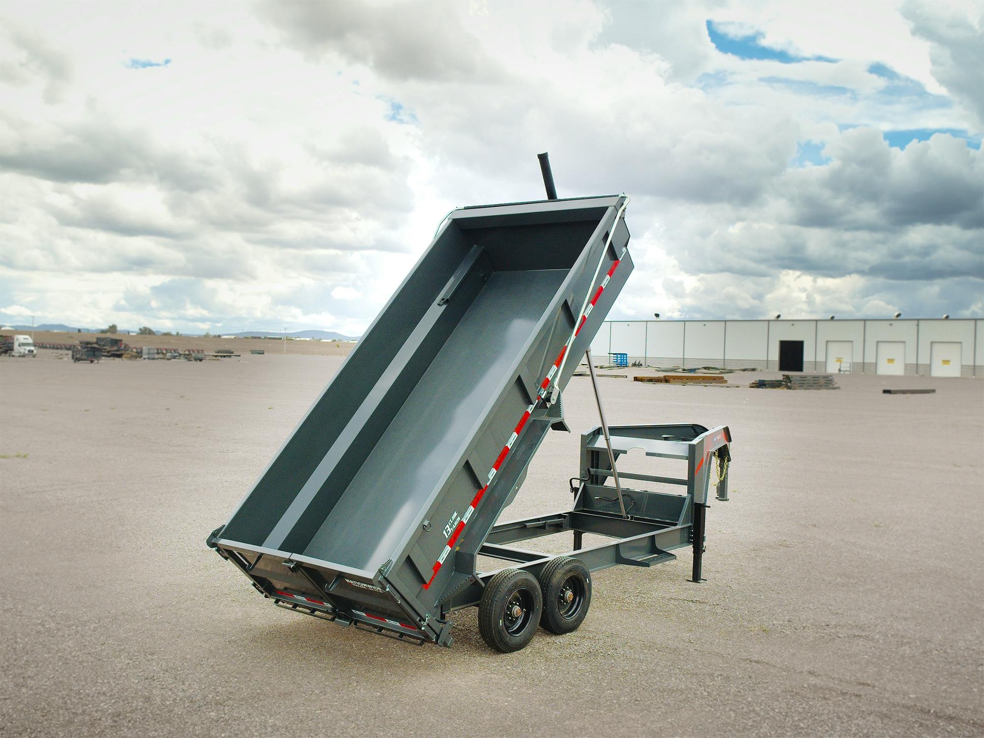 ARC Trailers 16'x83" Gooseneck Heavy-Duty Telescopic Dump Trailer w/ 3' Sides (GDH)