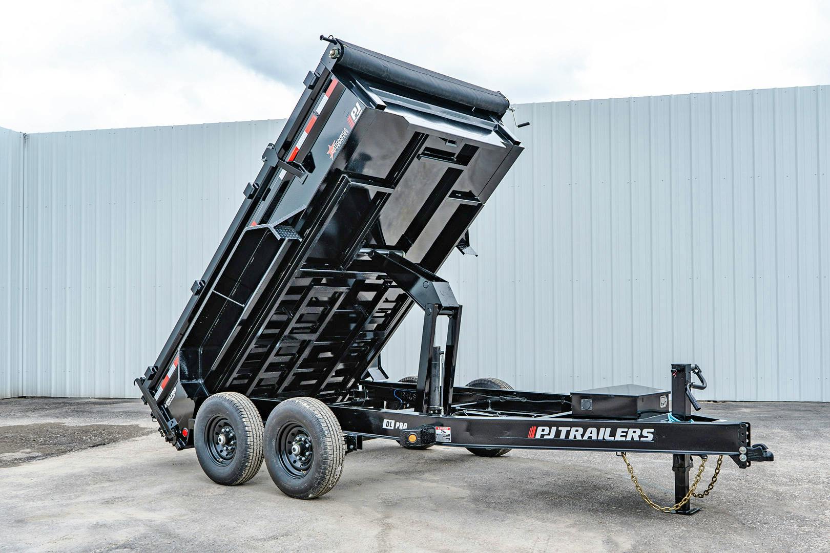 PJ Trailers 12'x83" Low Pro Dump Trailer w/ 2' Sides (DL)