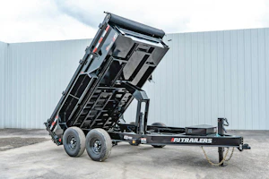 PJ Trailers 12'x83" Low Pro Dump Trailer w/ 2' Sides (DL)