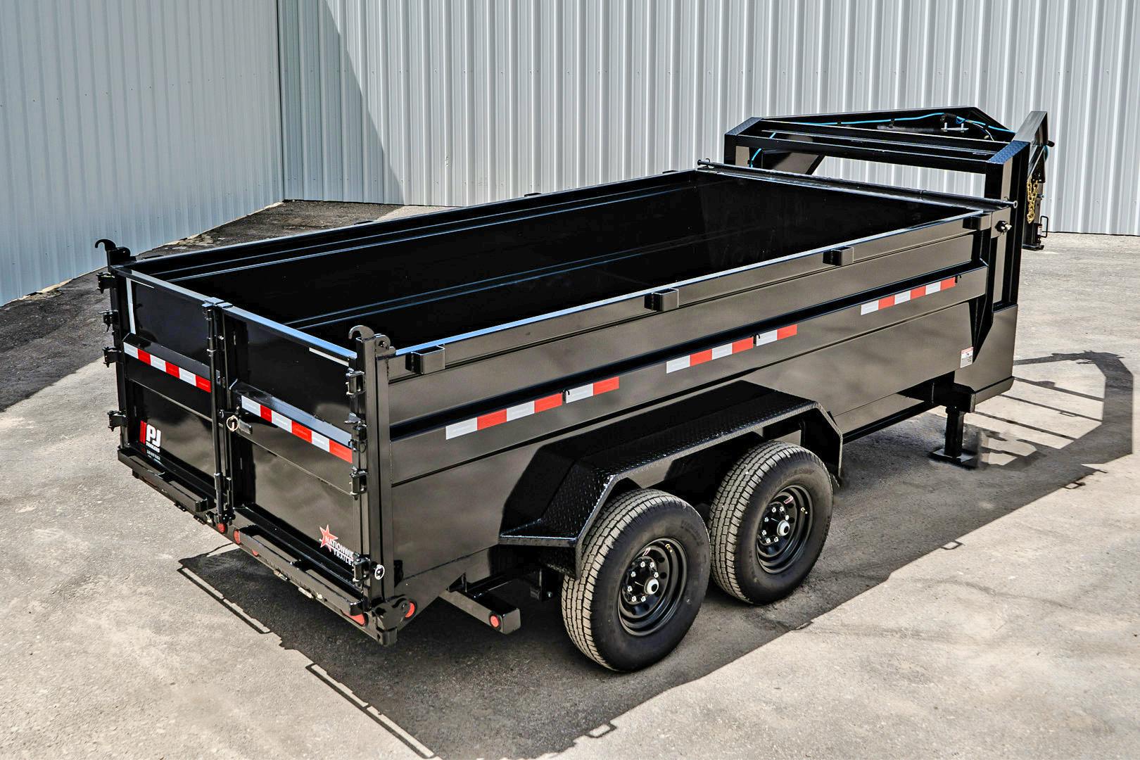 PJ Trailers 14'x83" Low Pro High Side Dump Trailer w/ 3' Sides (DM)