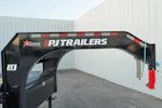 PJ Trailers 40'x102" 18k Gooseneck Flatbed Trailer w/ Singles (LX) Stock #91286 - Thumbnail 3