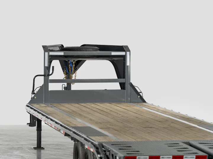 Arc Trailers 14K Gooseneck Flatbed Trailer, studio view 17