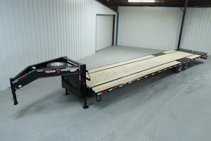 Texas Pride 40'x102" Gooseneck Lowboy Flatbed w/ Monster Ramps Stock #40X102,GR25,28EB,8816,S,5DMR,BK,SMT - Thumbnail 2