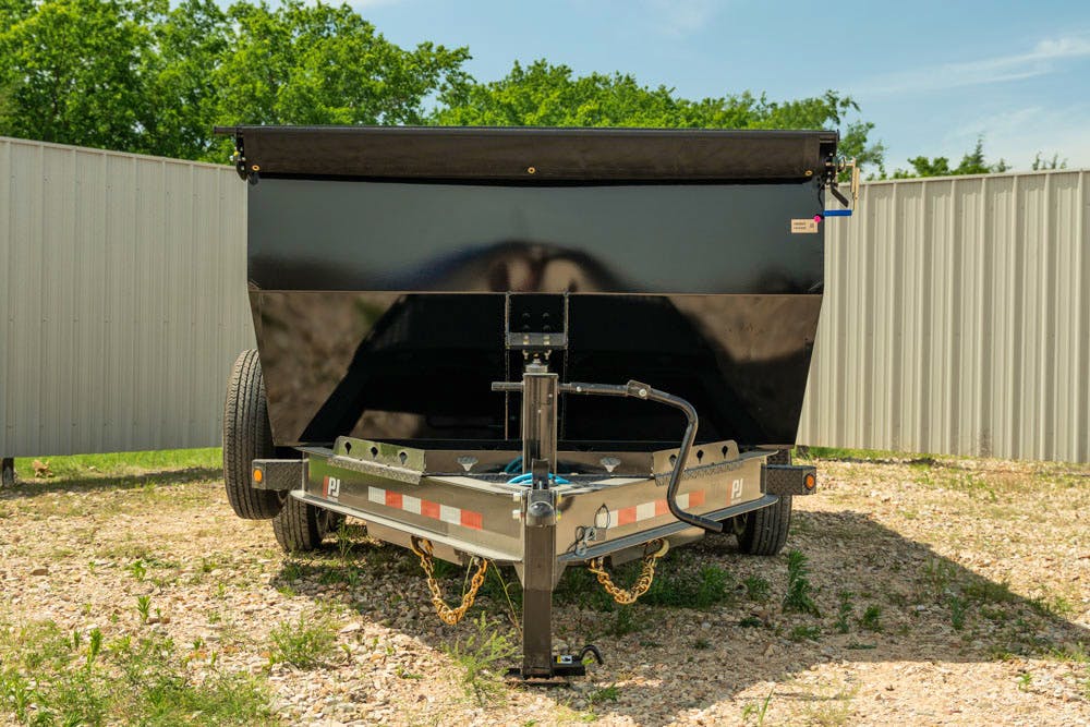 PJ Trailers 14'x83" Telescopic Dump Trailer w/ 4' Sides (DT)