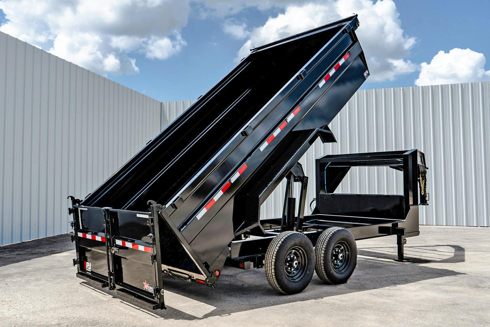 PJ Trailers 14'x83" Low Pro High Side Dump Trailer w/ 3' Sides (DM)