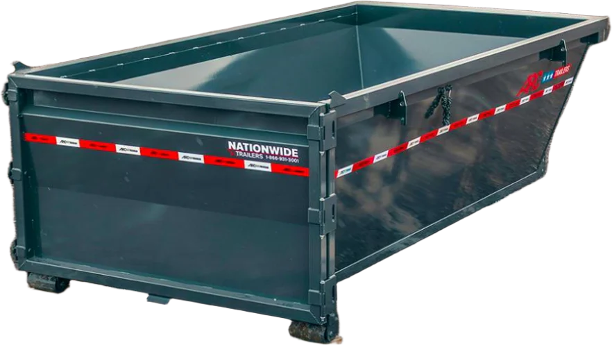 Gray ARC MDB roll-off dump bin