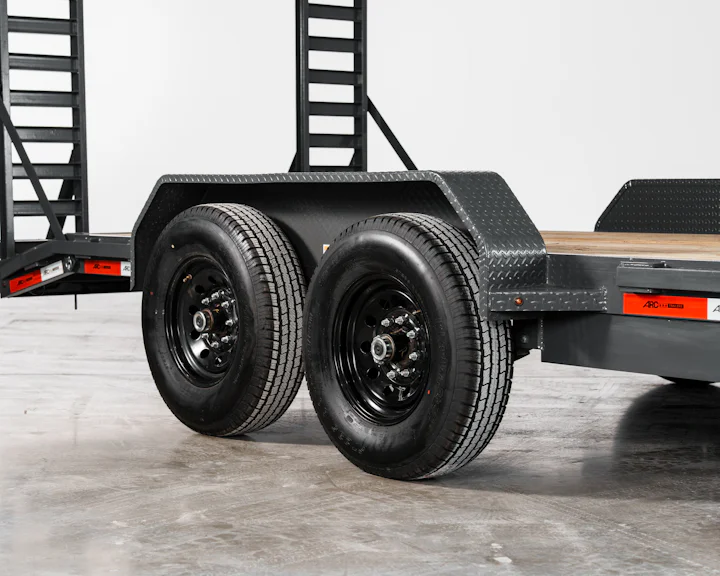 Grey ARC Trailers BEG 20-foot 14K bumper-pull equipment trailer, studio gallery image 13