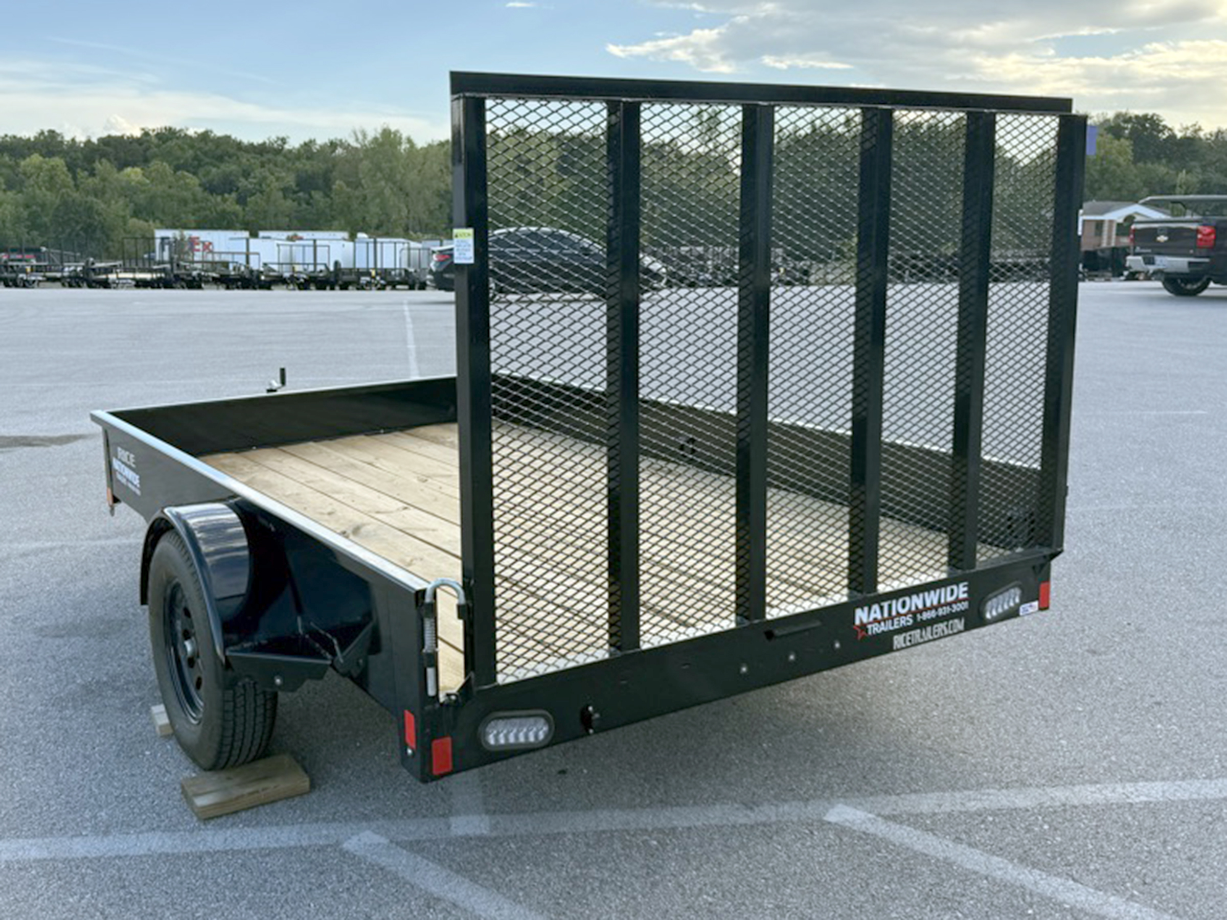 Rice 10'x77" Utility Trailer w/ 4' Ramp Gate (SST7610)