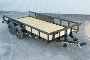 PJ Trailers 16'x83" Angle Pipetop Equipment Trailer (P8)