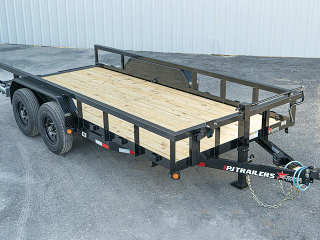 PJ Trailers 16'x83" Angle Pipetop Equipment Trailer (P8)