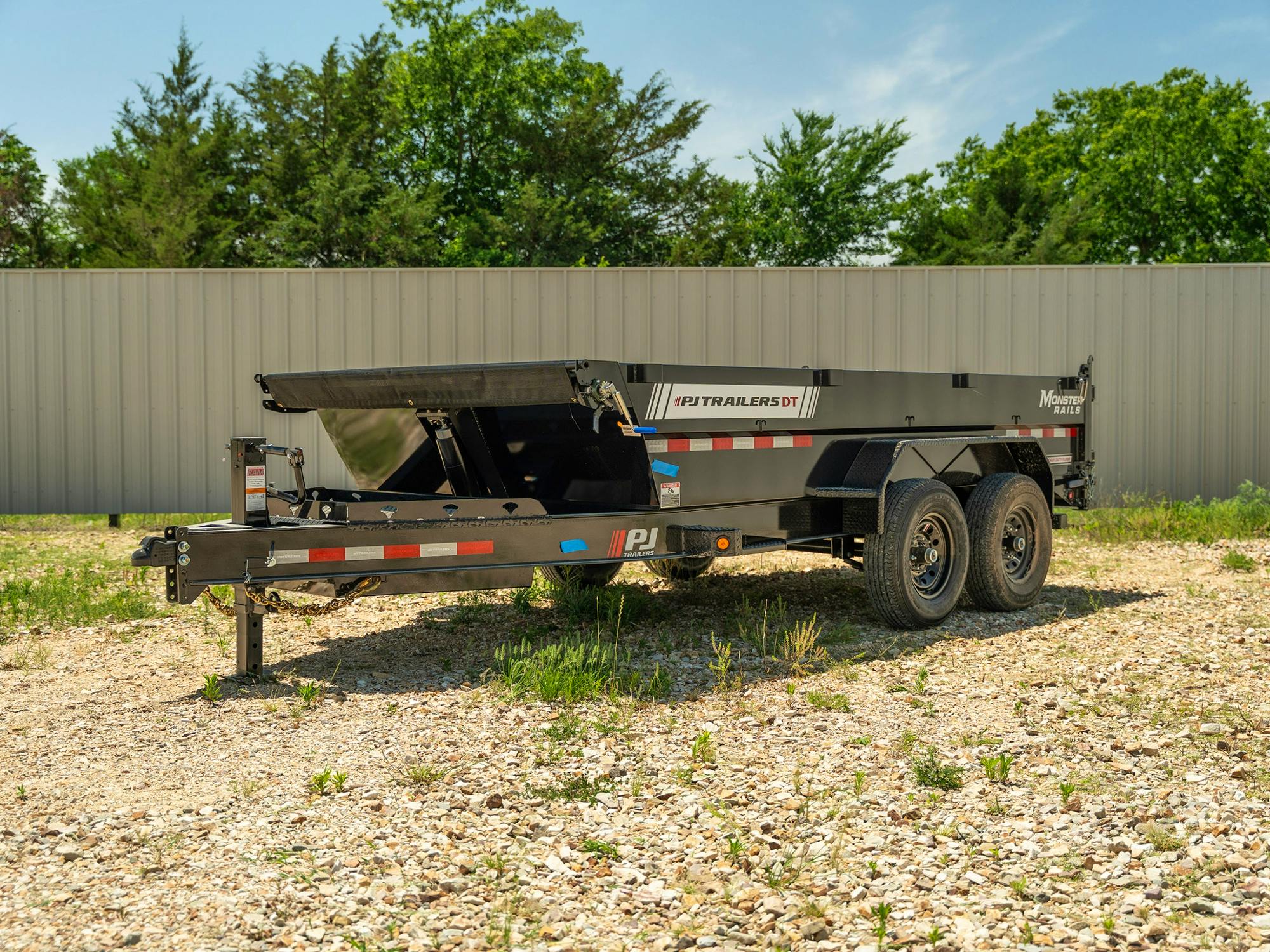 PJ Trailers 14'x83" Telescopic Dump Trailer w/ 2' Sides (DT)