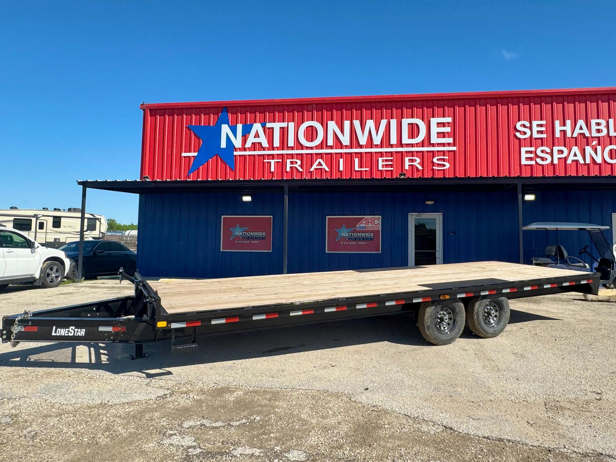 LoneStar 24'x102" 8" I-Beam Deckover Trailer