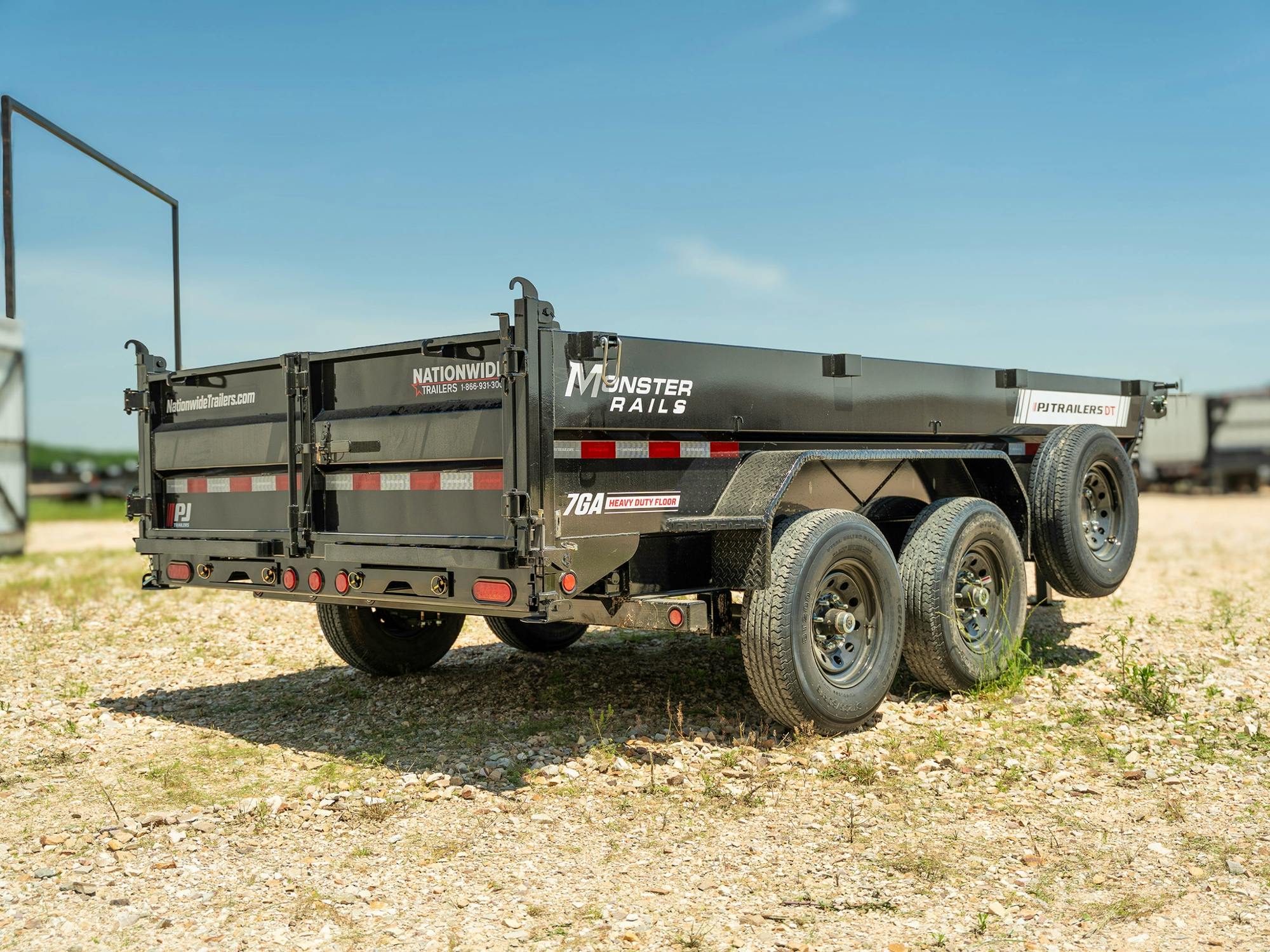 PJ Trailers 14'x83" Telescopic Dump Trailer w/ 2' Sides (DT)