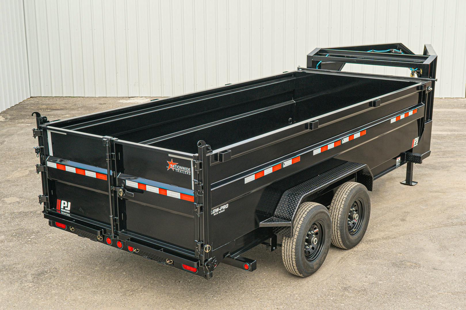 PJ Trailers 16'x83" Low Pro High Side Dump Trailer w/ 3' Sides (DM)