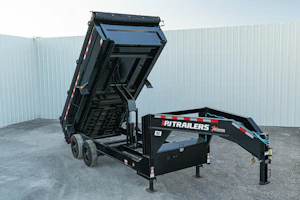 PJ Trailers 16'x83" Gooseneck HD Low Pro Dump Trailer w/ 3' Sides (DE)