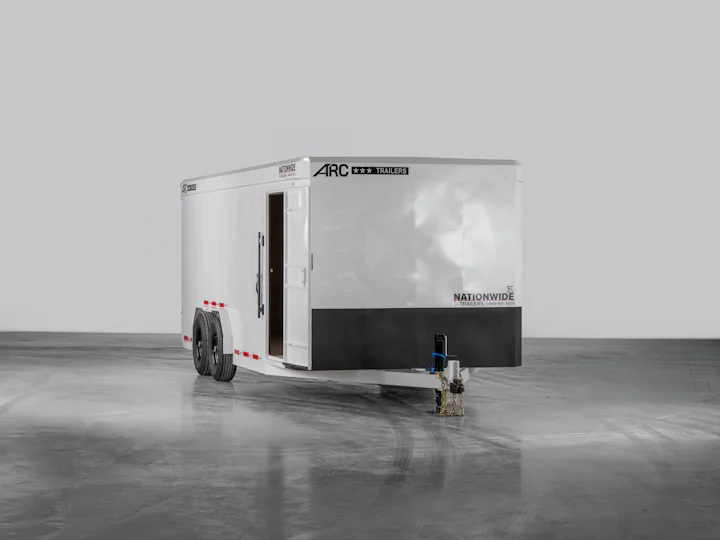 ARC Trailers Bumper Pull Steel Enclosed Cargo, studio view 6