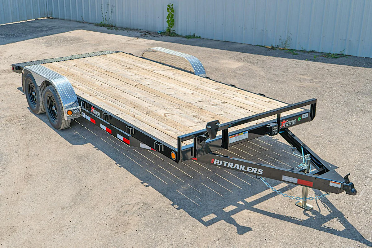 PJ Trailers 18'x83" 5" Channel Car Trailer (C5) - Stock #90142 - Image 1 of 9 PJ Trailers 18'x83" 5" Channel Car Trailer (C5) - Stock #90142 - Image 1 of 9