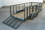 Texas Bragg 16'x83" Landscape Trailer w/ 4' Sides & 4' Gate (L2) Stock #88952 - Thumbnail 6