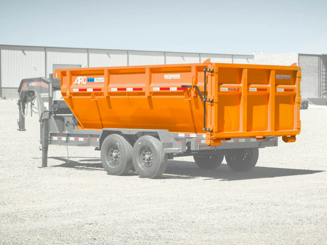 ARC Trailers 14' 14YD Steel Dumpster Bin w/ 4' Sides