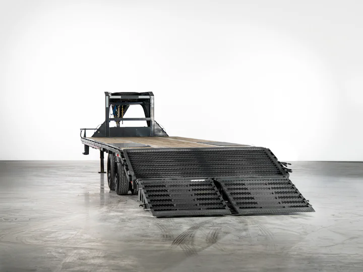 ARC Trailers Gooseneck Flatbed Trailer with Duals, studio view 6