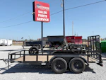 Top Hat 14'x83" Pipe Top Tandem Axle Utility Trailer w/ Ramp Gate Stock #96032 - Thumbnail 3