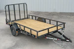 PJ Trailers 12'x77" Single Axle 4" Channel Utility Trailer (U7) Stock #92842 - Thumbnail 1