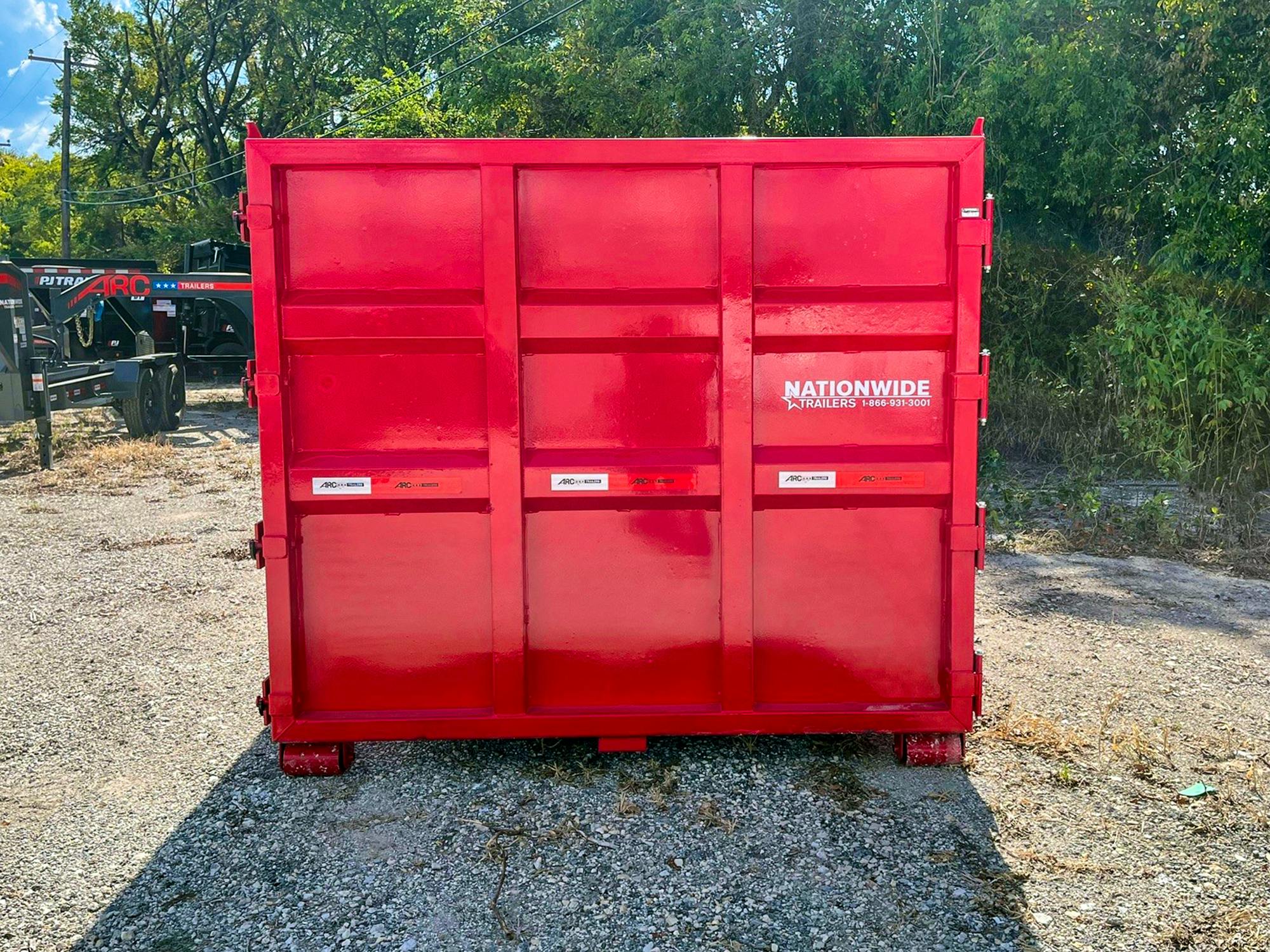 ARC Trailers 14' 20YD Steel Dumpster Bin w/ 6' Sides