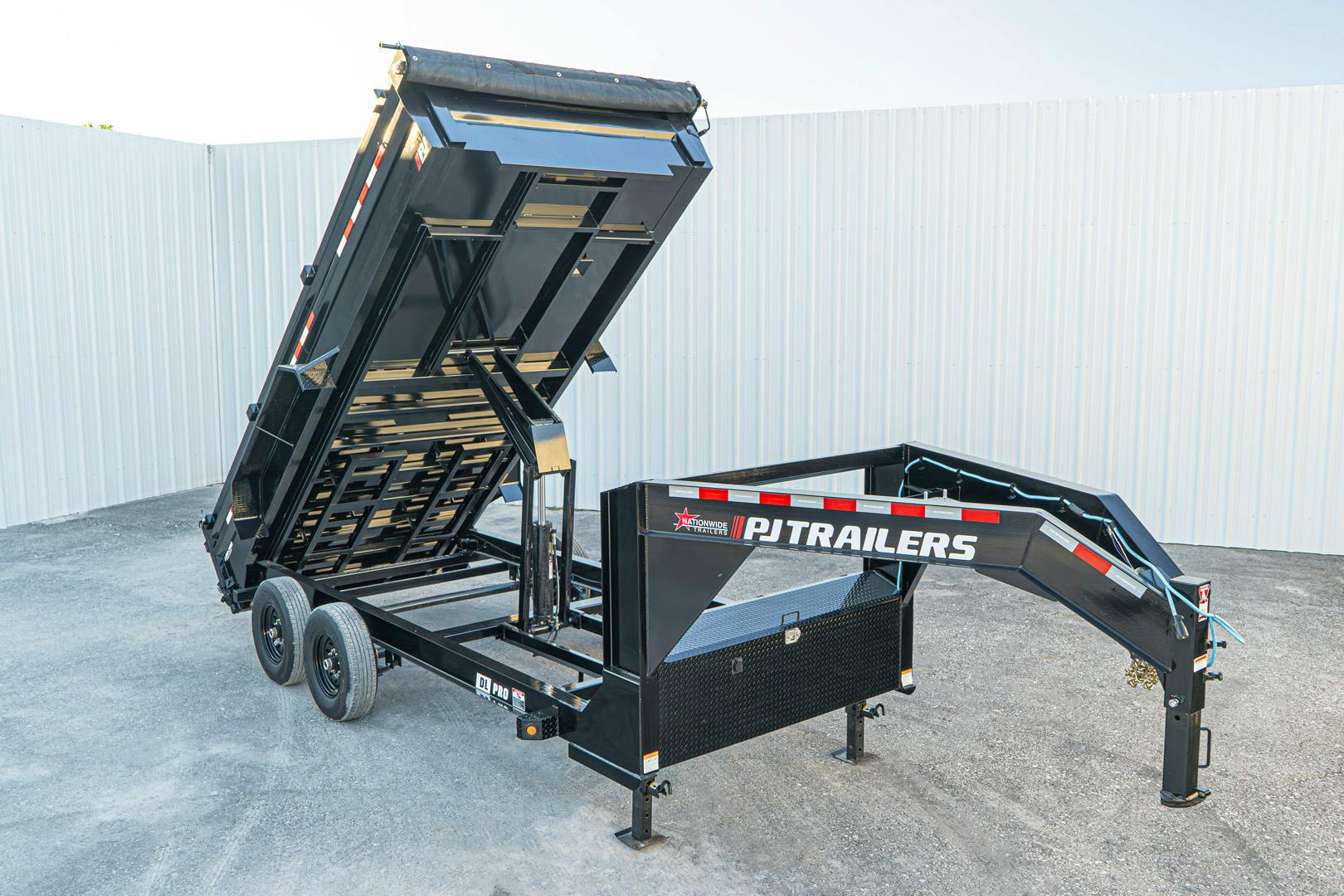 PJ Trailers 16'x83" Gooseneck Low Pro Dump Trailer w/ 2' Sides (DL)