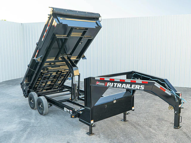 PJ Trailers 16'x83" Gooseneck Low Pro Dump Trailer w/ 2' Sides (DL)