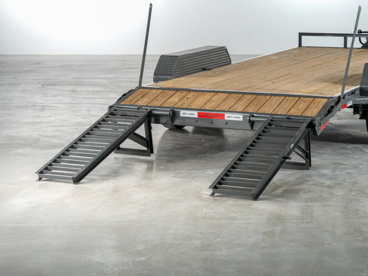 Grey ARC Trailers BEG 20-foot 14K bumper-pull equipment trailer, studio gallery image 5