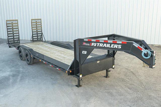 PJ Trailers 24'x102" Gooseneck 10" Pro I-Beam S/W Equipment Trailer (H7)