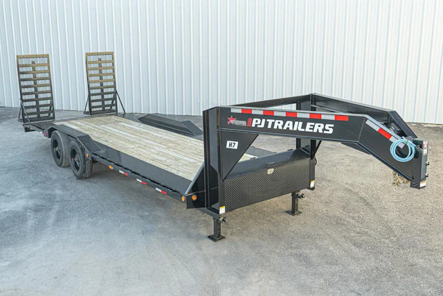 PJ Trailers 24'x102" Gooseneck 10" Pro I-Beam S/W Equipment Trailer (H7)