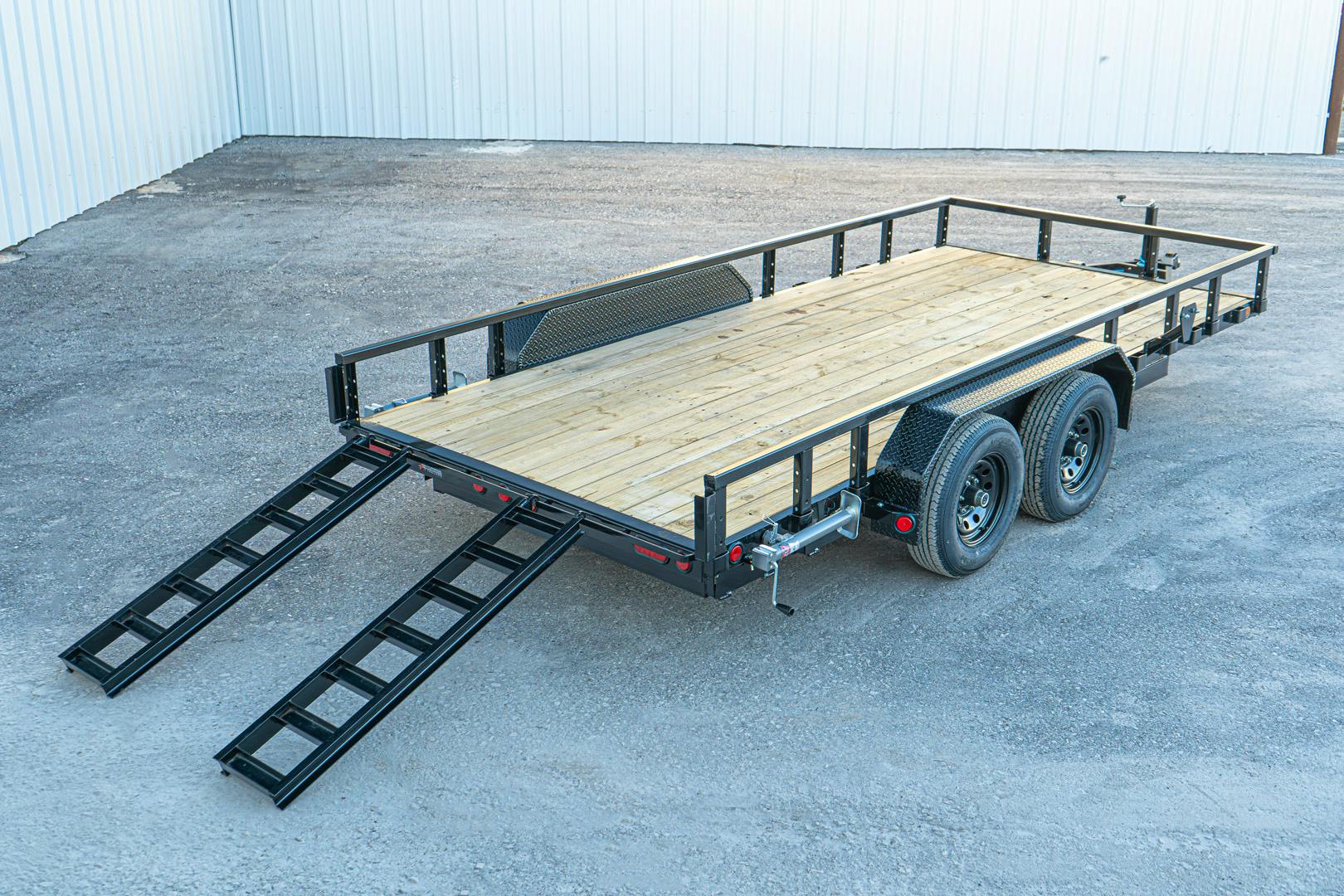 PJ Trailers 16'x83" Tandem Axle 4" Channel Utility Trailer (UL)