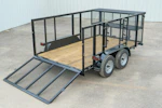 Texas Bragg 12'x83" Landscape Trailer w/ 4' Sides & 4' Gate (L2) Stock #89864 - Thumbnail 5