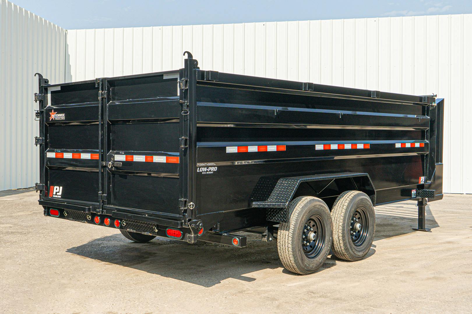 PJ Trailers 16'x83" Gooseneck Telescopic Dump Trailer w/ 4' Sides (DT)