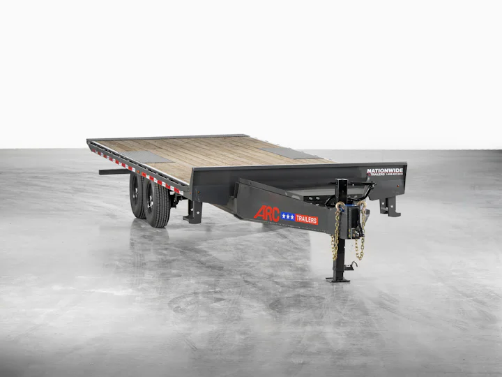 ARC Trailers Bumper Pull Tilt Deckover, studio view 2