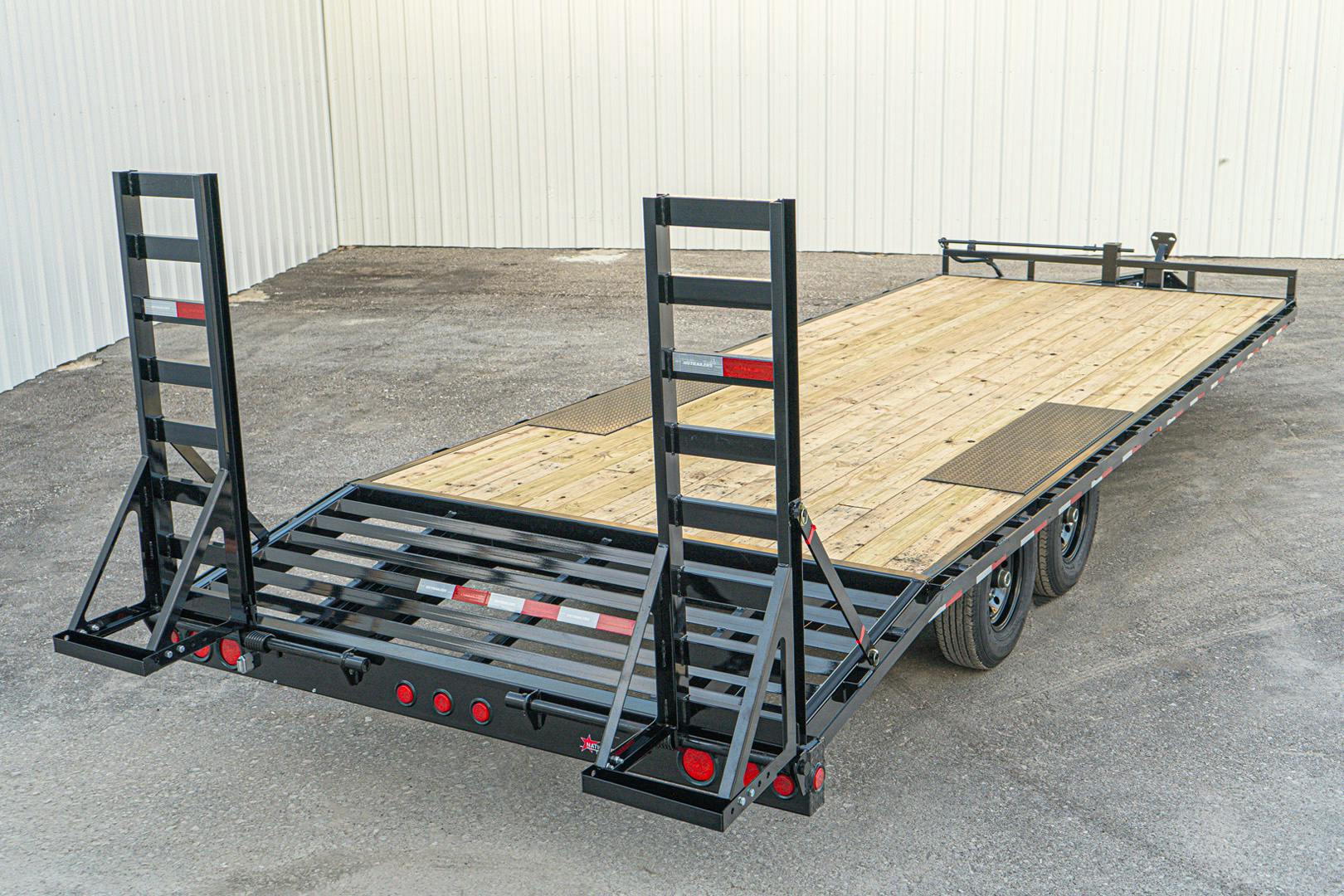 PJ Trailers 24'x102" 8" I-Beam Deckover Flatbed Trailer (F8)