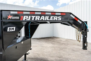 PJ Trailers 14 ft · gooseneck · 4 ft sides Stock #85797 - Thumbnail 3