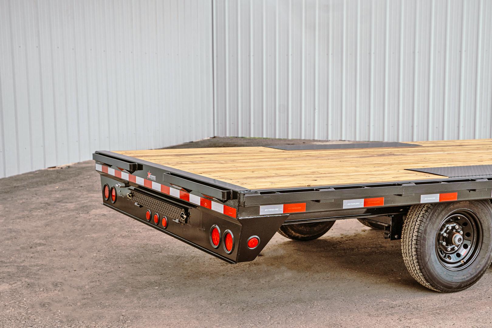 PJ Trailers 24'x102" 8" I-Beam Deckover Flatbed Trailer (F8)
